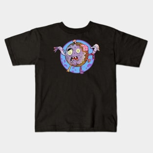 Cute Zombie Cream Filled Donut Kids T-Shirt